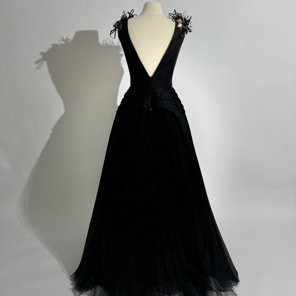 Brand New US 8 GEMY MAALOUF A-Line Evening Gown - Picture 6 of 12